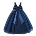 thumbnail image 3 of XFHLMJFF Girls Dress Children Toddler Sleeveless O-Neck Solid Color Tulle Bowknot Princess Pageant Gown Party Evening Wedding Frocks Trendy Sundress, 3 of 9
