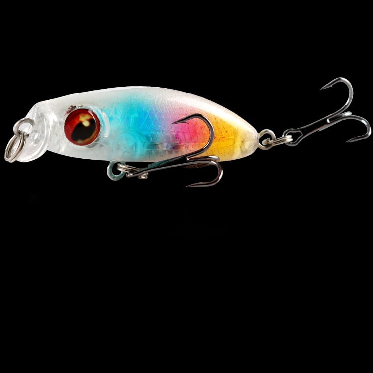 2PC Fishing Lures Jigs with Hook 3.1g Bionic Fake Fish Bait Micro Fake Bait Wave Crawling Sinking Water Lure Set Sea Minnow