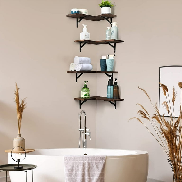 TOLEDO 17 Rustic Bathroom Shelf for Bathroom Decor, Wall Bathroom