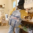 thumbnail image 3 of Mochilas de verano para hombres y mujeres, mochilas para mujeres, mochilas de ocio para estudiantes de secundaria y universitarias., 3 of 6