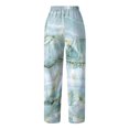 thumbnail image 5 of zuwimk Women'S Pants,Women Elastic Waist Cotton Medium Twill Pants Green,L, 5 of 5