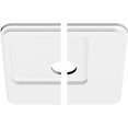 thumbnail image 4 of Ekena Millwork CMP12LN2-02000 12 Po OD x 2 Po ID Carré Lucan Architectural Grade PVC Contemporain Médaillon de Plafond - 2 Pièces, 4 of 4