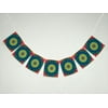 ZKGK Colorful Tie Dye Banner Bunting Garland Flag Sign for Home Family Party Decoration