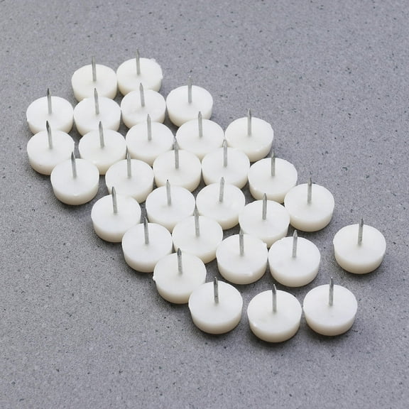 WHAMVOX Sofa Tacks for Upholstery White Nylon Furniture Nails Increase Sofa Height 10x24mm 30 Pieces
