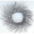 thumbnail image 1 of Case of 4, 30 Inch Silver Quail Brush Wreath for Holiday, Home, Wedding and Seasonal Décor, 1 of 1