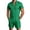 A-Green12, variant on XIAOCHA Stand Collar Romper for Women Hidden Zipper Front Short Sleeve Casual Short Jumpsuit