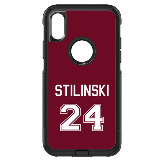 DistinctInk Custom SKIN / DECAL compatible with OtterBox Commuter for iPhone X / XS (5.8" Screen) - Stilinski 24