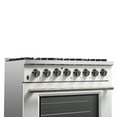 thumbnail image 3 of Forno Galiano 36" Freestanding Dual Fuel Range in White, 3 of 5