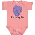 thumbnail image 3 of Inktastic I Love My Tia Elephant Purple Boys or Girls Baby Bodysuit, 3 of 5