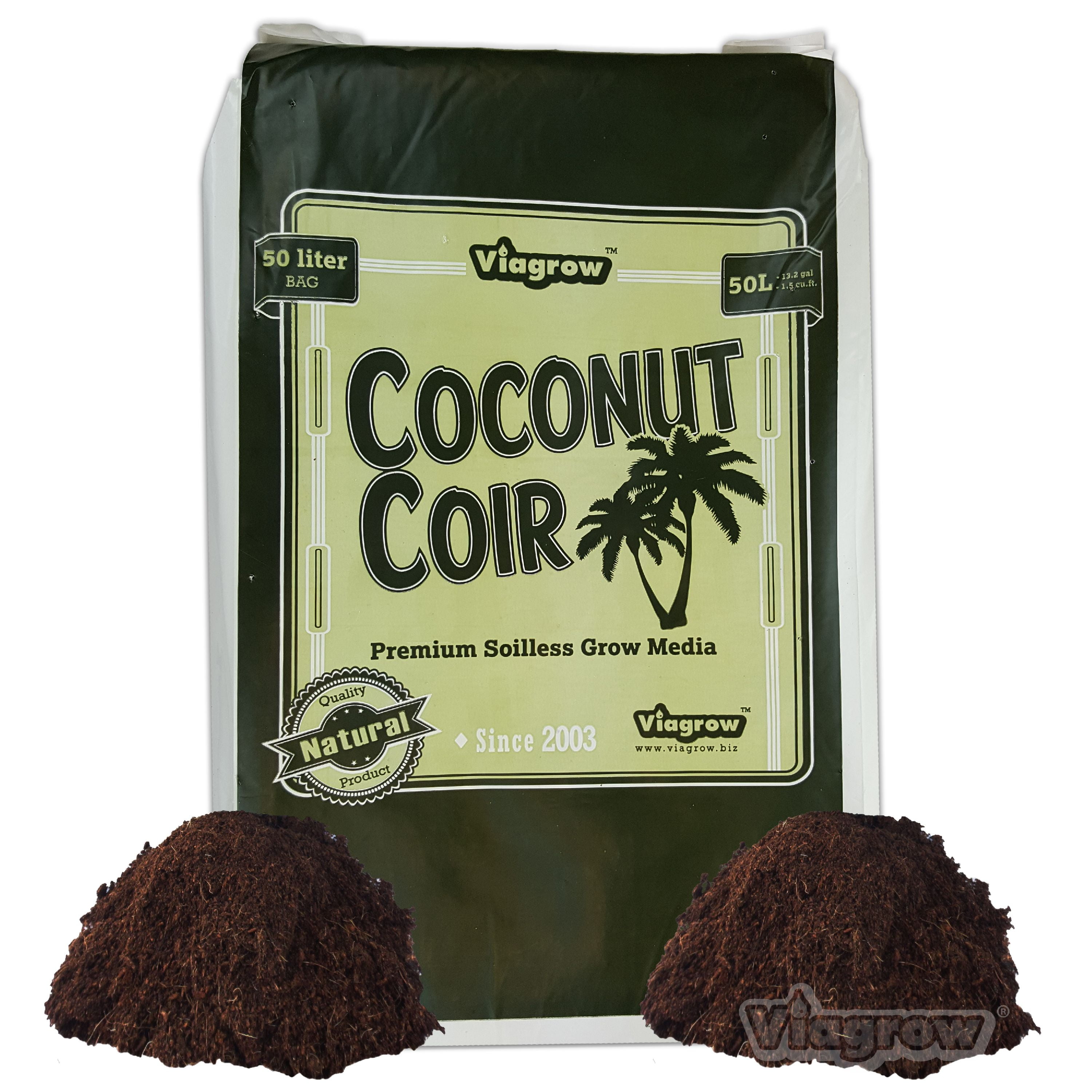 Viagrow 1.5 cu. ft. Coco Coir Fluffed Coconut Pith Fiber Soilless Grow