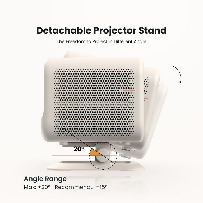 YABER L2 Plus 1080P Projector, 460 ISO, JBL Speakers with Dolby