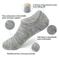 thumbnail image 5 of Skibeaut Mens No Show Socks Low Cut Ankle Athletic Socks with Cushion Cotton Invisible Liner Socks 8 Pack, 5 of 5