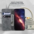 thumbnail image 3 of Wallet Phone Case Cover Compatible with iPhone 14 Plus, Vintage for Men Business Embossed PU Leather Flip Protective Case with Wrist Strap Kickstand for Apple iPhone 14 Plus 6.7 inch,Gray, 3 of 7