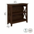 thumbnail image 4 of Urbanpro Small 2 Shelf Bookcase in Bing Cherry - Engineered Wood, 4 of 13