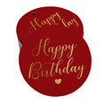 thumbnail image 1 of Inkdotpot 50 Pack Real Gold Foil Paper Tag Happy Birthday Favor Hang Tag, 1 of 6