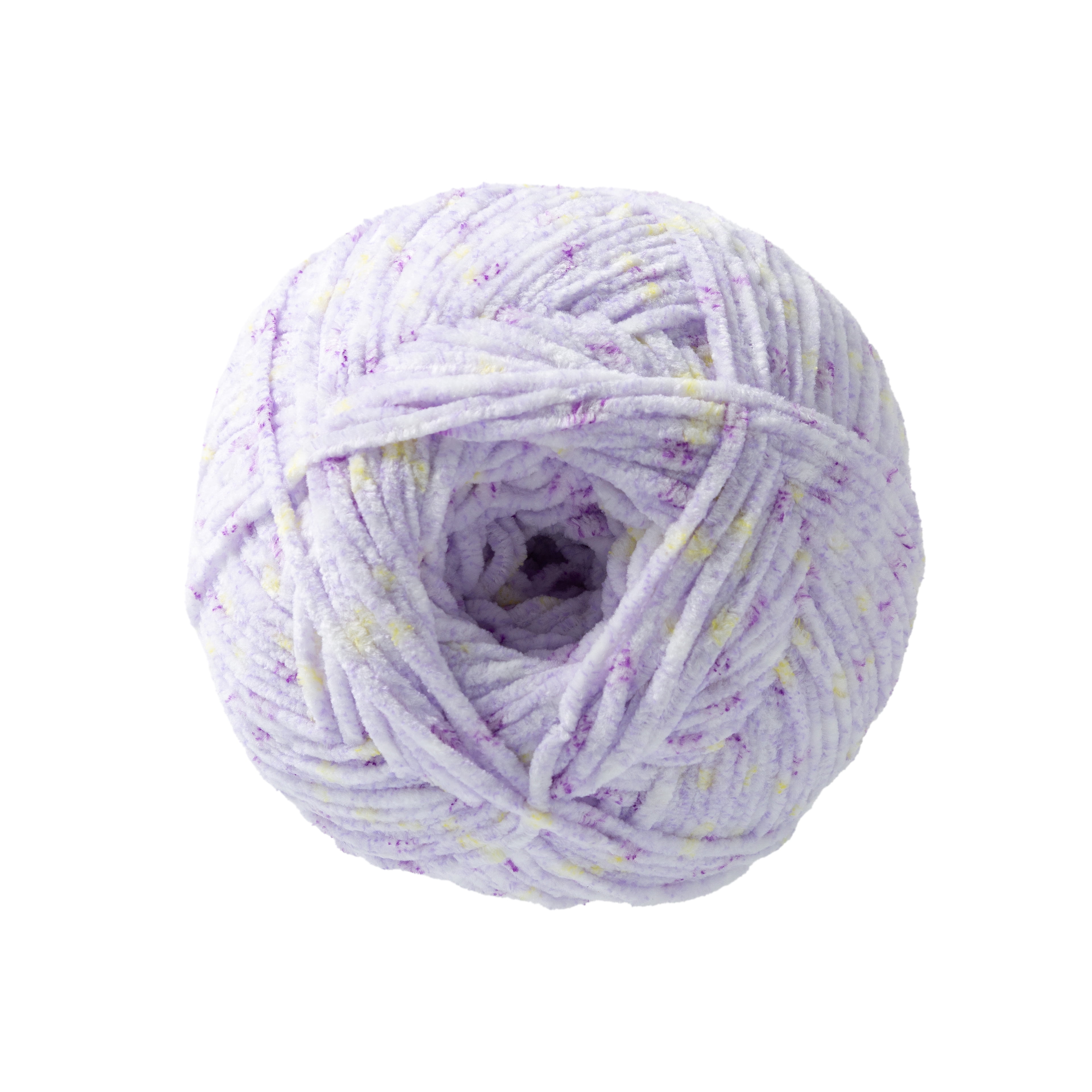 (3 pack) Skinny Chenille Multi Yarn by Loops & Threads - Yarn for Knitting - Crochet - Weaving - and Arts & Crafts - Beetle Multi - Polyester - 7.7 oz