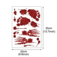 thumbnail image 2 of putnchl Blood Prints Decor Halloween Wall Sticker Home DIY Decals For Window, 2 of 2