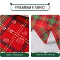 thumbnail image 3 of Christmas Rectangle Red Plaid Tablecloth - 60 x 120 Inch - Checkered Water Stain Resistant Table Cover, Washable Polyester Table Cloths for Xmas Dinner/Party Decoration/Holiday, 3 of 6