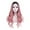 Black Ombre Pink, variant on BERON Black Ombre Light Blonde Wigs Long Wavy Wig for Women Middle Part Wig Synthetic Heat Resistant Hair Wigs for Daily Use