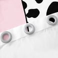 thumbnail image 3 of Erosebridal Initial Monogrammed Curtains Pack of 2 (42Wx63L),Bowknot Cow Print 30%-50% Black Out Curtains,Curtains for Living Room,Kawaii Room Decorative, 3 of 6