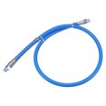 thumbnail image 1 of Uxcell Grease Gun Hose 31.5" 10000 PSI Spring Flex High Pressure Quick Release Grease with 1/8" NPT Threads Blue, 1 of 6