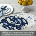 thumbnail image 6 of CounterArt "Beachy Birds" 4-Pack Round Reversible Plastic Tabletop Placemats, 6 of 7