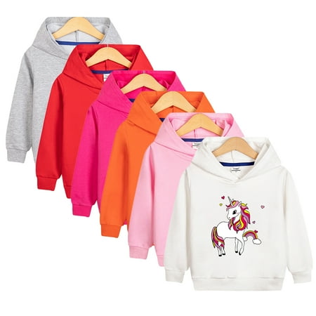 

YTDSCS Boys Girls Spring Fal Sweatsuit for Toddler Kids Baby Long Sleeve Hooded Sweatsuit Baby Breathable New Fashion Casual Cartoon Cute Hoodie Sweat Top for 1-11years