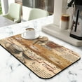 thumbnail image 2 of Coffee Mat, Vintage Kitchen Pattern Coffee Bar Mat for Coffee Station Accessories and Organizer, Absorbent Dish Drying for Kitchen Counter, Coffee Bar Decor Coffee Machine Mat 19.5x12in, 2 of 7