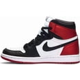 thumbnail image 2 of Ni - ke Ni - ke WMNS Air Jordan 1 High OG Satin Black Toe White Black CD0461-016 Women's 5, 2 of 5