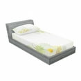 thumbnail image 3 of Ambesonne Flower Fitted Sheet & Pillow Sham Set, Daisies Sun Like Art Print, Queen, White and Yellow, 3 of 3