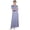 Blue, variant on Women's 100% Cotton Slub Knit Full-Length Sleeping Gown - Womens - Female, S, Blue