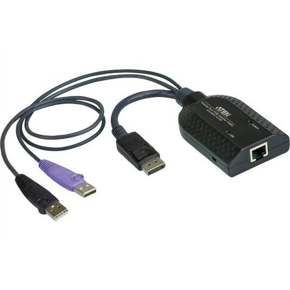 Aten KA7169 DisplayPort USB Virtual Media KVM Adapter Cable with Smart Card Reader