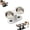 A-White, variant on Anti-Slip Elevated 3-Bowl Pet Feeder, Non-Slip Elevated Pet Feeder with 3 Bowls, Raised Feeding Station for Cats and Small Dogs, Ideal for Improved Posture and Comfort (A-Natural Wood)