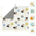 thumbnail image 3 of Naloa Cute Cat Dish Drying Mat for Kitchen Counter, Heat Resistant Drainer Mats, Absorbent Draining Mat,Dish Rack Pad,16"x18", 3 of 8