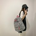 thumbnail image 5 of Preppy Style Canvas Zebra Cow Pattern Print Large Backpack Casual Women Handbags Students Korean Style Fashion Retro Bagpack, 5 of 5