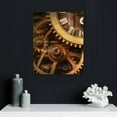 thumbnail image 4 of ONETECH  Wall Art Painting Gold Mechanical Gears Prints On Canvas City The Picture Decor Oil for Home Modern Decoration Print, 4 of 4