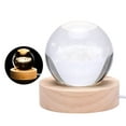 thumbnail image 2 of Lámpara ambiental romántica de la luz de la noche de la bola de cristal brillante grabada 3D de la luz del globo de cristal con la base de madera, 2 of 5