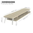 thumbnail image 2 of Fenge Dual Monitor Stand Riser for 2 Monitors, 42.5 Inch Desk Shelf with Storage Organizer, 2 of 7