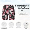 thumbnail image 5 of Balery Rose Flowers Mens Swim Trunks Swim Shorts for Men Quick Dry Inseam Beach Shorts with Compression Liner Pocket-X-Large, 5 of 9