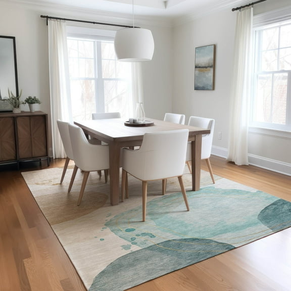 Addison Rugs Chantille Indoor/Outdoor Transitional Organic Beige Washable Rectangle Rug, 2'6" x 3'10"