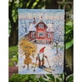 thumbnail image 3 of Christmas Gnome Skiing Garden Flag, 3 of 5