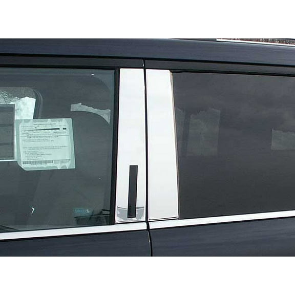 Stainless Steel Pillar Trim 4Pc Fits 2009-2019 Ford Flex PP49340 QAA