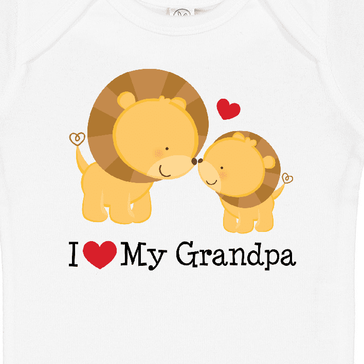 Inktastic I Love My Grandpa Boys or Girls Baby Bodysuit