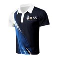 thumbnail image 4 of WILLBEST Conjunto Deportivo de Verano para Hombre, con Estampado de Letras Europeas, Camisa de Manga Corta con Cuello Abotonado y Pantalones Cortos con Bolsillo., 4 of 5
