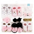 thumbnail image 2 of Hudson Baby Girl Headband and Socks Giftset, Gold Unicorn, One Size, 2 of 7