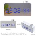 thumbnail image 1 of Reloj de Escritorio LED Pantalla de 24/12 tiempo de tiempo de tiempo de Reloj con Espejo LED Yotijar Espejo LED Despertador, 1 of 10