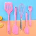thumbnail image 4 of Silicone kitchenware complete set of five pieces - baking five piece set of kitchenware complete set - silicone spatula - oil brush - egg beater, 4 of 9