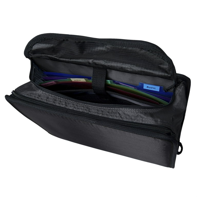 Case•It Large 4-Inch D-Ring Zipper Binder with Strap, King Sized