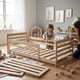 thumbnail image 1 of Cama Infantil Individual Venecia Montessori Con Barandales Sin Pintar Muebles GM, 1 of 2