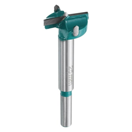 Uxcell Forstner Drill Bit 1" (25mm) Carbide Wood Drill Bit Hinge Hole Opener Round Shank